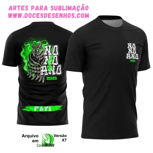 Camiseta vetor 9º ano 2025 – Estilo Coruja Escolar Camiseta vetor 9º ano 2025 – Estilo Coruja Escolar