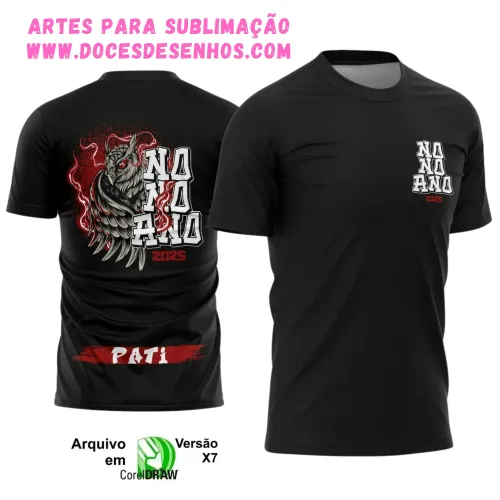 Camiseta vetor 9º ano 2025 – Estilo Coruja Escolar Camiseta vetor 9º ano 2025 – Estilo Coruja Escolar