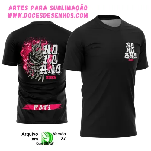 Camiseta vetor 9º ano 2025 – Estilo Coruja Escolar Camiseta vetor 9º ano 2025 – Estilo Coruja Escolar