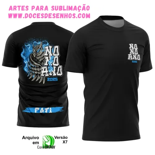 Camiseta vetor 9º ano 2025 – Estilo Coruja Escolar Camiseta vetor 9º ano 2025 – Estilo Coruja Escolar