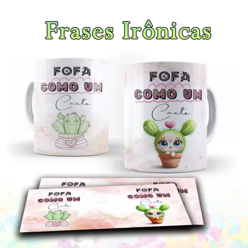  Estampas para canecas FRASES IRÔNICAS – Lydiane