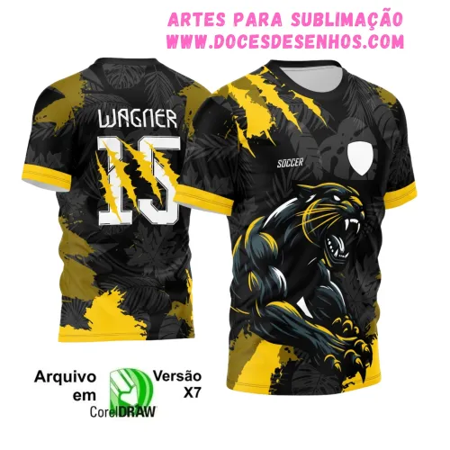 Interclasse Camiseta 2025: Pantera para Estampa Escolar Interclasse Camiseta 2025: Pantera para Estampa Escolar