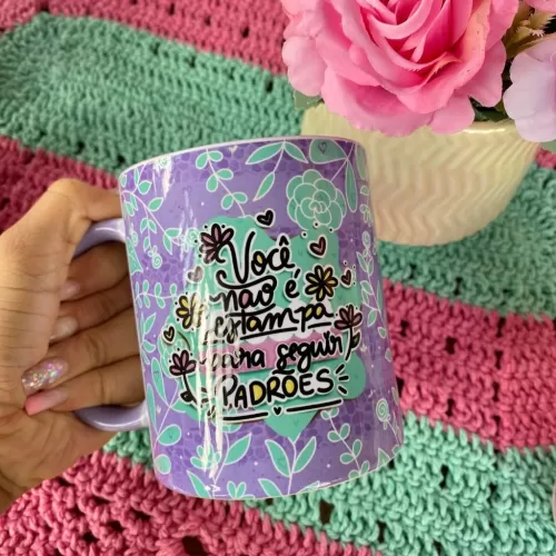  Kit 20 Estampas- Empoderamento-Canecas Frases-Bem Nascido