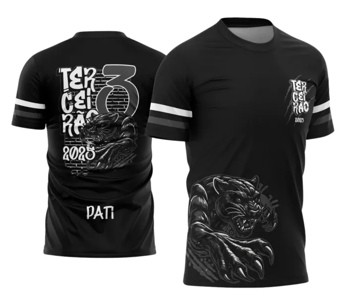  Uniforme Escolar 2025 com Estampa Pantera do Terceirão