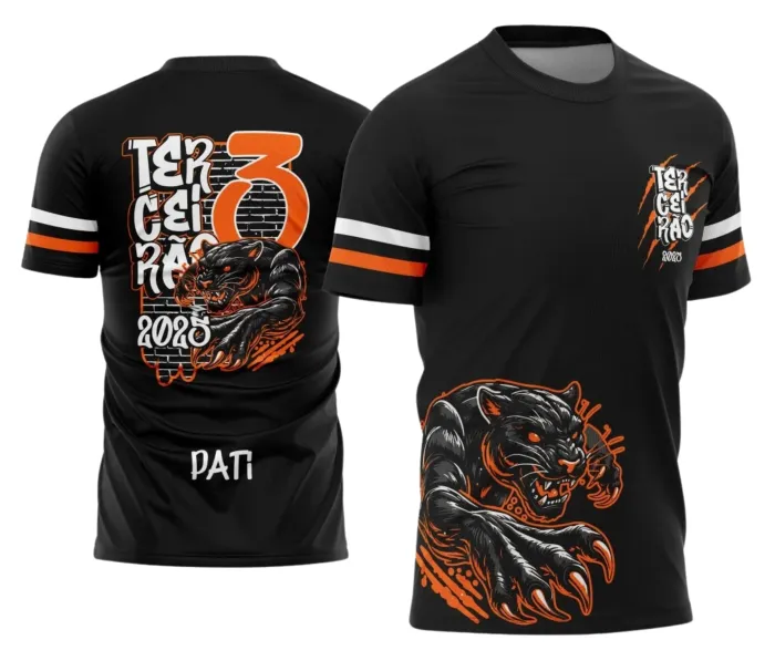  Uniforme Escolar 2025 com Estampa Pantera do Terceirão