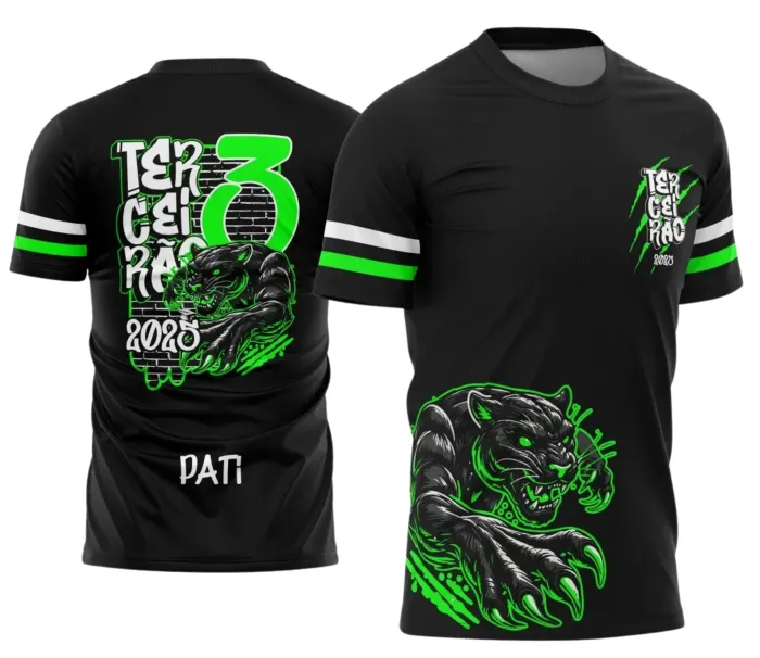  Uniforme Escolar 2025 com Estampa Pantera do Terceirão