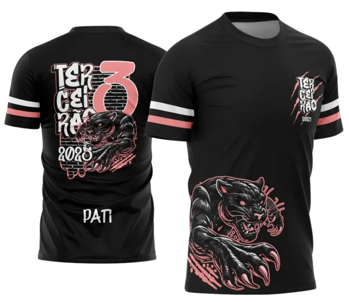  Uniforme Escolar 2025 com Estampa Pantera do Terceirão