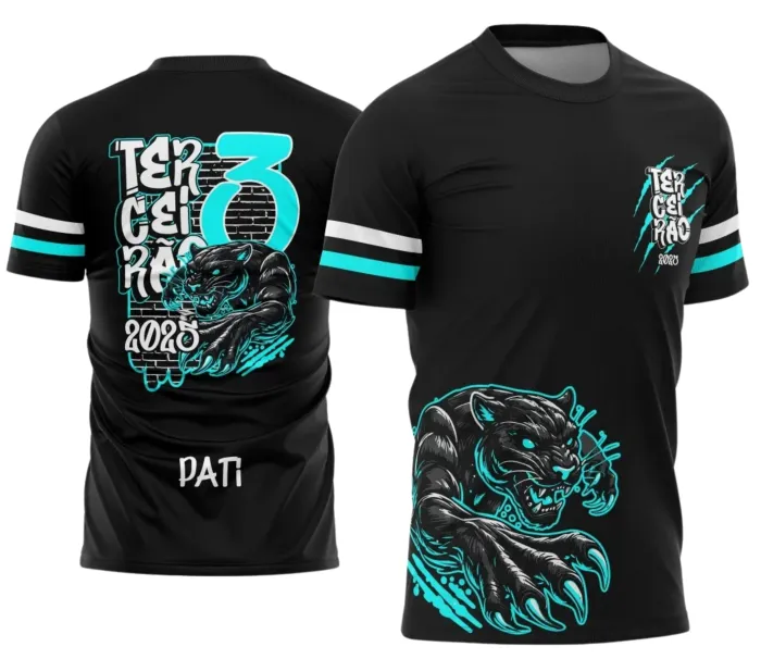  Uniforme Escolar 2025 com Estampa Pantera do Terceirão