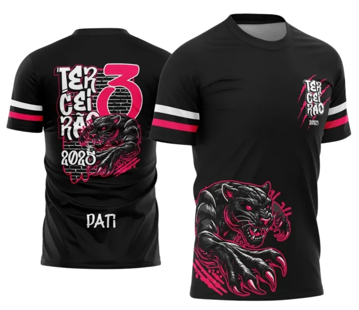  Uniforme Escolar 2025 com Estampa Pantera do Terceirão