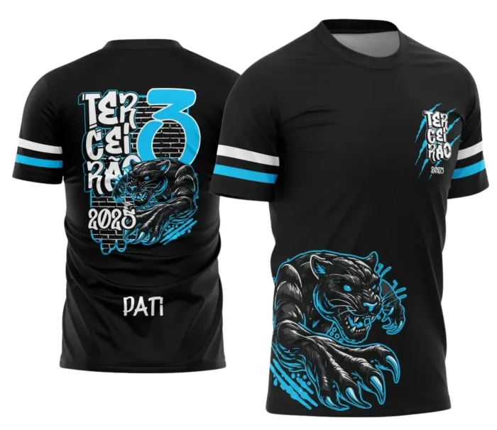  Uniforme Escolar 2025 com Estampa Pantera do Terceirão