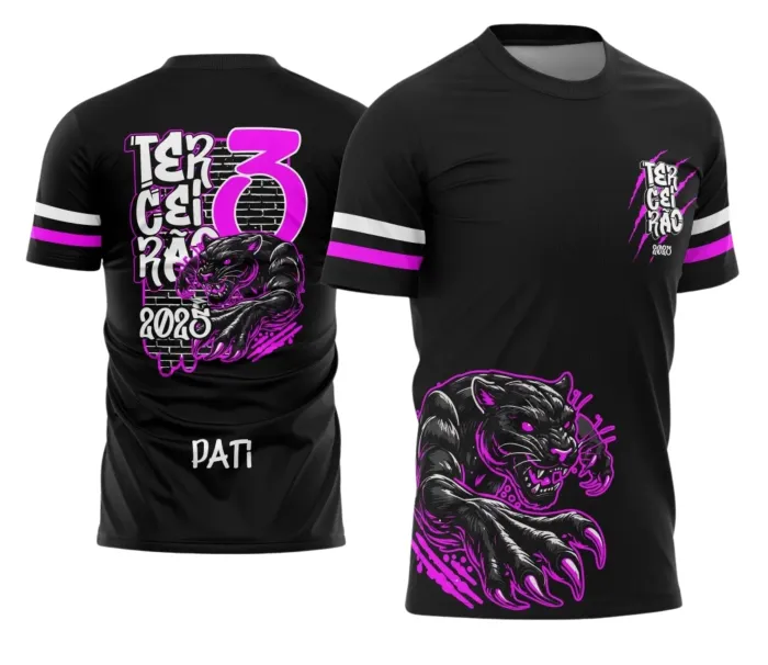  Uniforme Escolar 2025 com Estampa Pantera do Terceirão