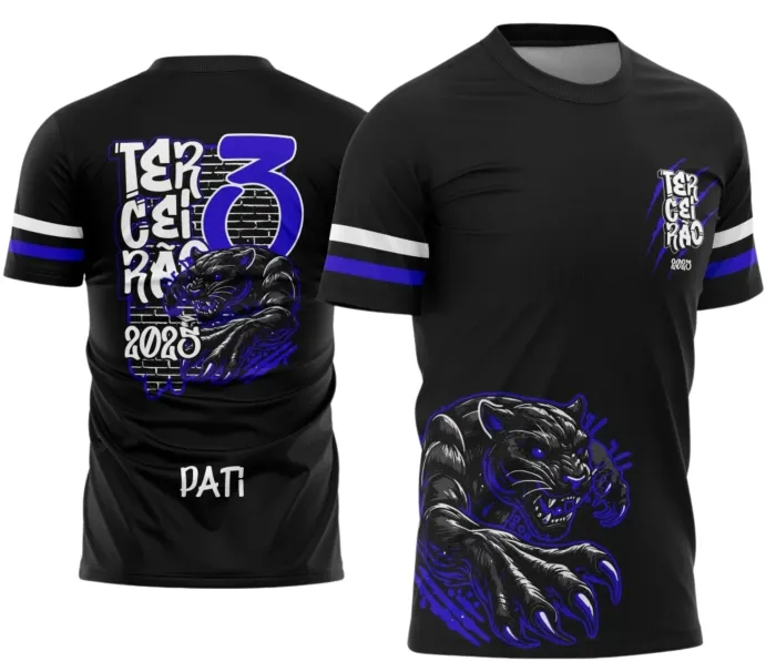  Uniforme Escolar 2025 com Estampa Pantera do Terceirão