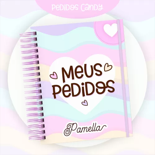 2 Cadernos de Pedidos – Candy – Pamella Vieira