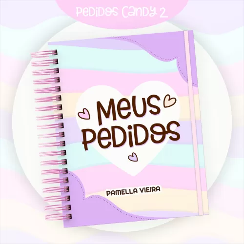2 Cadernos de Pedidos – Candy – Pamella Vieira