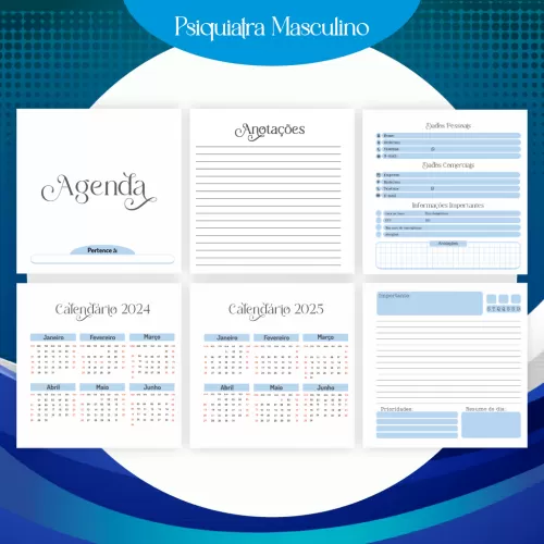 2 Combos – Psiquiatria Feminina - Masculina – Encadernação – Pamella Vieira