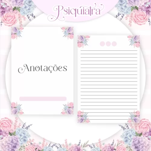 2 Combos – Psiquiatria Feminina - Masculina – Encadernação – Pamella Vieira