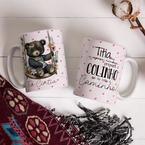 22 Estampas Canecas Coleção Cheguei Baby