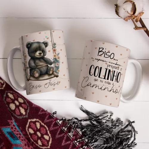22 Estampas Canecas Coleção Cheguei Baby