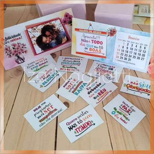 3 Modelos De Calendário De Mesa | Foto e Mensagem Divertida – Iza Nagliatti
