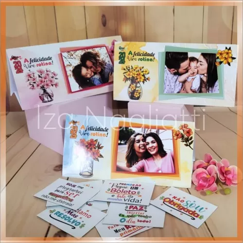 3 Modelos De Calendário De Mesa | Foto e Mensagem Divertida – Iza Nagliatti