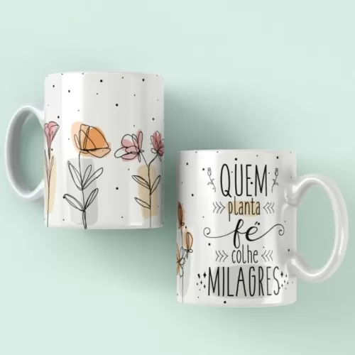 5 Estampas Canecas – Frases