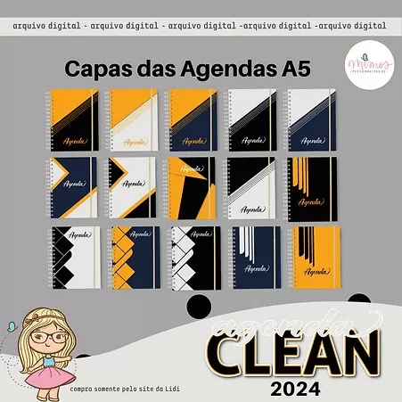 Agenda Clean A5 – 2024 – Mimos Personalizados