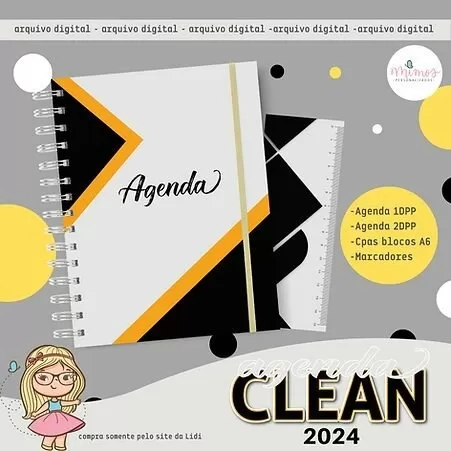 Agenda Clean A5 – 2024 – Mimos Personalizados