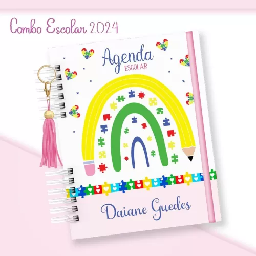 Agenda Escolar 2024 – Autismo Menina – Arquivos Da Toke
