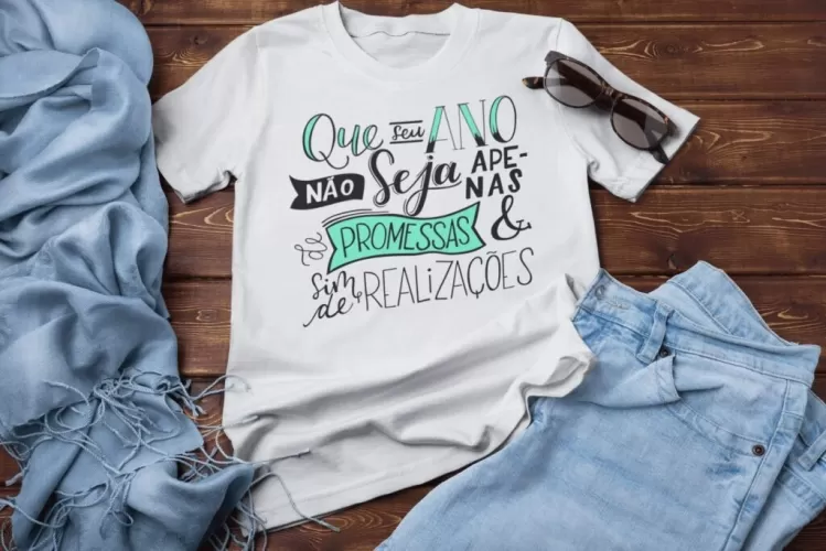 Ano Novo (LETTERING) Camisas – Ana Melim