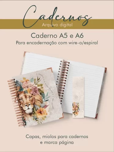 Arquivo Digital Caderno – A5 e A6 – Perfeito Miolo