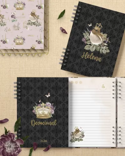 Arquivo Digital – Kit 19 Capas Miolo Caderno Pautado e Devocional – Coleção Sweet Paris