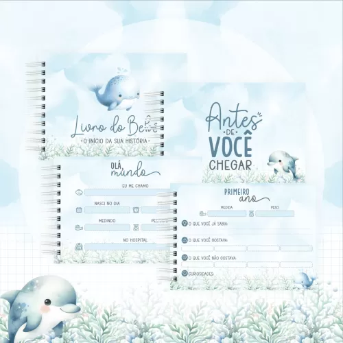 Arquivo Digital – Maternidade | Fundo Do Mar – Encadernação – Letterinhas