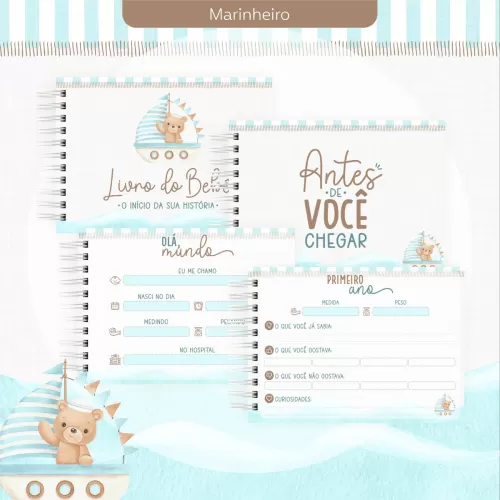 Arquivo Digital - Maternidade | Marinheiro - Encadernação - Letterinhas