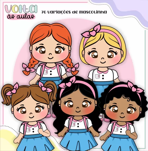 Arquivo Digital – Meninas | Aluninhas – Volta Às Aulas 2024 – Lina Criativa