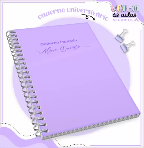 Arquivo Digital – Meninas | Neutro Lilás – Volta Às Aulas 2024 – Lina Criativa