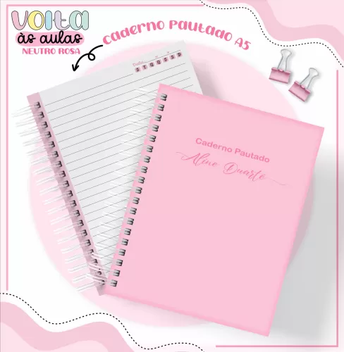 Arquivo Digital – Meninas | Neutro Rosa – Volta às Aulas 2024 – Lina Criativa