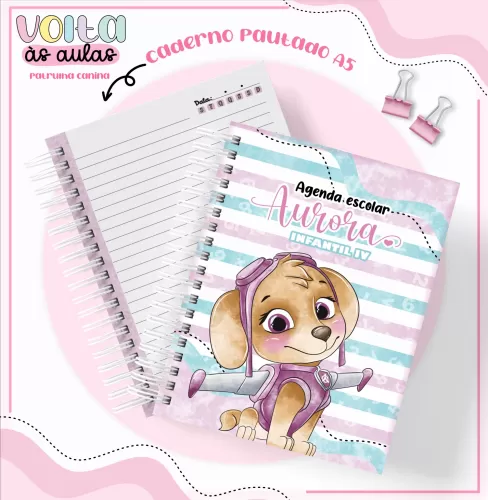 Arquivo Digital – Meninas | Patrulha Canina – Volta Às Aulas 2024 – Lina Criativa