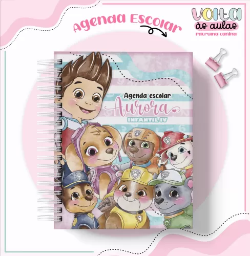 Arquivo Digital – Meninas | Patrulha Canina – Volta Às Aulas 2024 – Lina Criativa