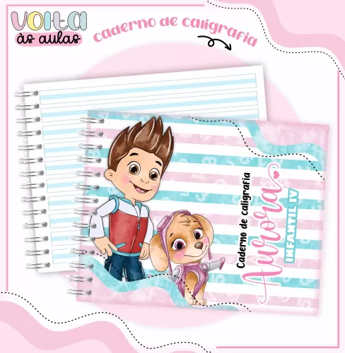 Arquivo Digital – Meninas | Patrulha Canina – Volta Às Aulas 2024 – Lina Criativa