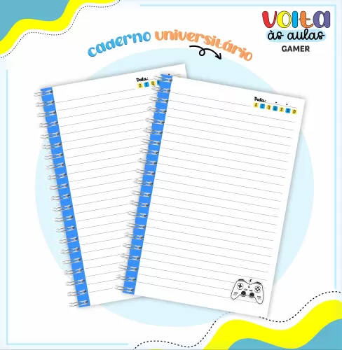 Arquivo Digital – Meninos | Gamer – Volta às Aulas 2024 – Lina Criativa