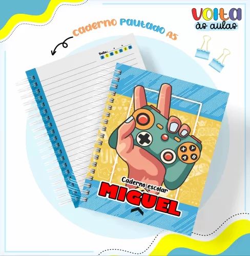 Arquivo Digital – Meninos | Gamer – Volta às Aulas 2024 – Lina Criativa