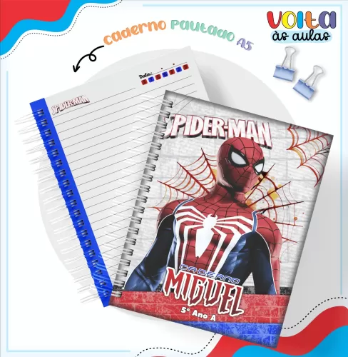 Arquivo Digital – Meninos | Homem Aranha – Volta Às Aulas 2024 – Lina Criativa