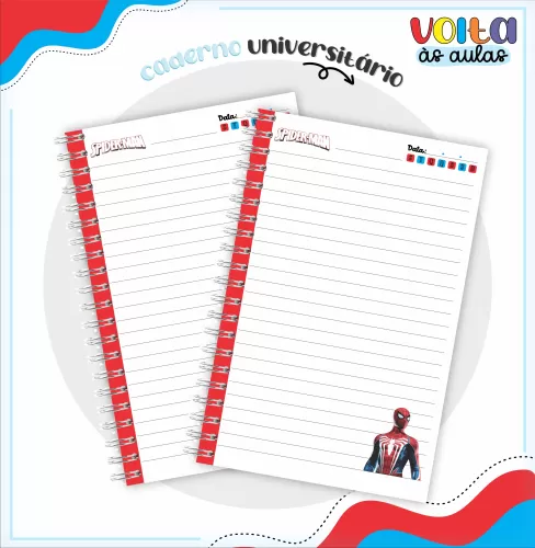 Arquivo Digital – Meninos | Homem Aranha – Volta Às Aulas 2024 – Lina Criativa
