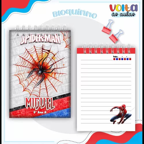 Arquivo Digital – Meninos | Homem Aranha – Volta Às Aulas 2024 – Lina Criativa