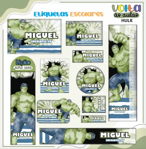 Arquivo Digital – Meninos | Hulk – Volta às Aulas 2024 – Lina Criativa