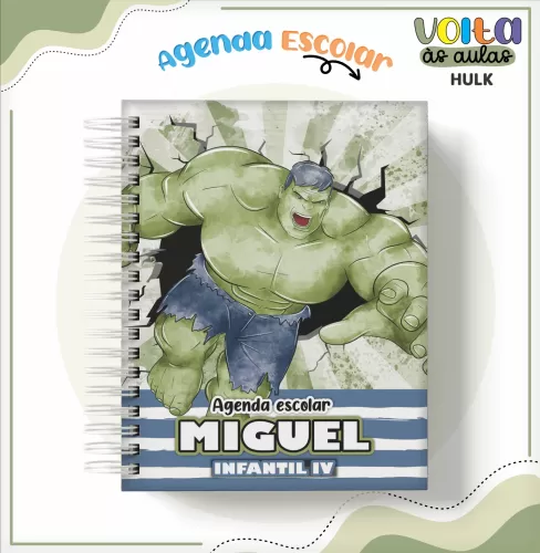 Arquivo Digital – Meninos | Hulk – Volta às Aulas 2024 – Lina Criativa