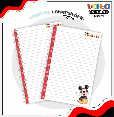 Arquivo Digital – Meninos | Mickey – Volta Às Aulas 2024 – Lina Criativa