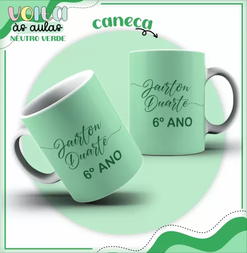 Arquivo Digital – Meninos | Neutro Verde – Volta às Aulas – Lina Criativa