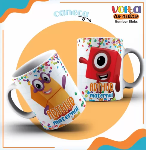 Arquivo Digital – Meninos | Number Blocks – Volta Às Aulas 2024 – Lina Criativa