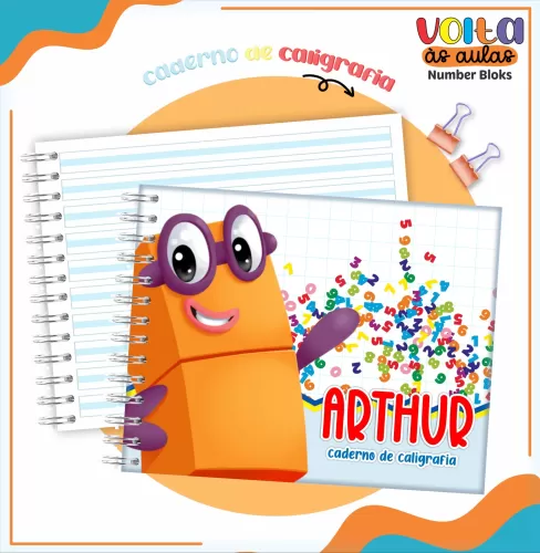 Arquivo Digital – Meninos | Number Blocks – Volta Às Aulas 2024 – Lina Criativa